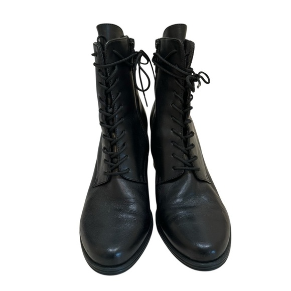 Elegant Black Leather Ankle Boots - Picture 3 of 15